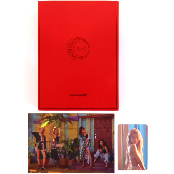 Mamamoo - Red Moon 7th Mini Album CD Solar Photocard + POB Postcard 2018