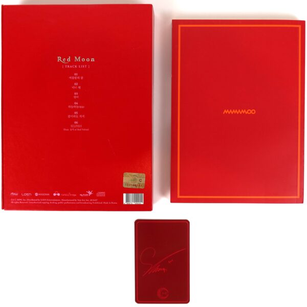 Mamamoo - Red Moon 7th Mini Album CD Solar Photocard + POB Postcard 2018