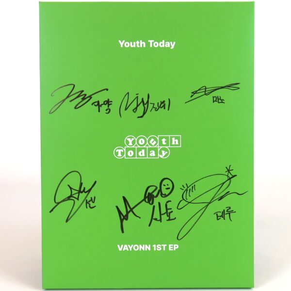 IMG_4885 Vayonn - Youth Today 1st Mini Album Signed Promo CD 2026