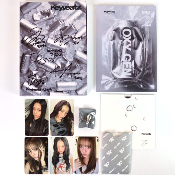 Keyveatz - Oxy_gen 1st Mini Album Signed Promo CD + Bag + Pin 2026