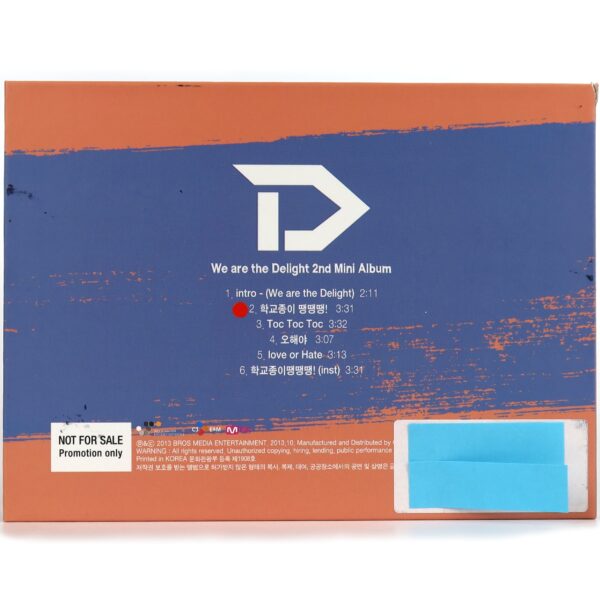 Delight - School Bell's Ringing 2nd Mini Album Signed Promo CD 2013