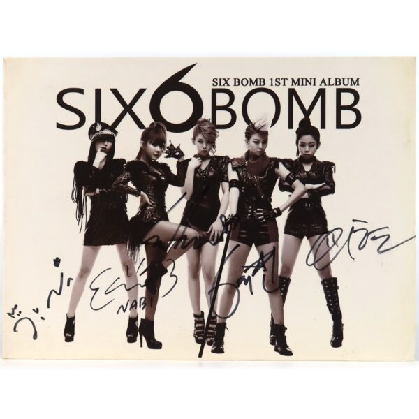 Six Bomb - 1st Mini Album Signed Promo CD 2012