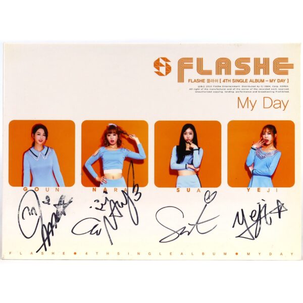 IMG_5054 Flashe - My Day 4th Single Album Signed Promo CD 2015