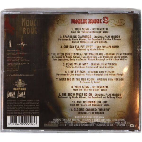 IMG_5173 Moulin Rouge 2 OST Soundtrack Korean Sealed CD Album Korea