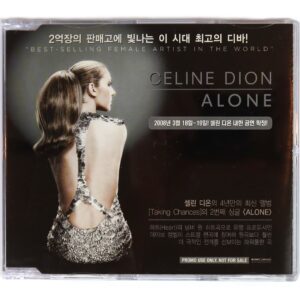 Celine Dion - Alone Korean Promo CD Single Album Korea Taking Chances