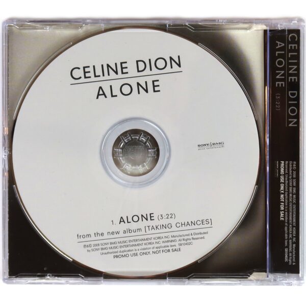 Celine Dion - Alone Korean Promo CD Single Album Korea Taking Chances