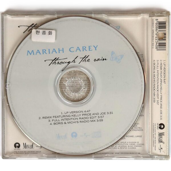IMG_5305 Mariah Carey – Through The Rain Korean Promo Single CD Korea