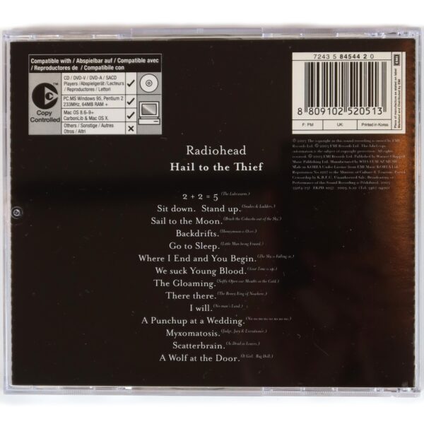 Radiohead - Hail To The Thief Korean Album CD Korea