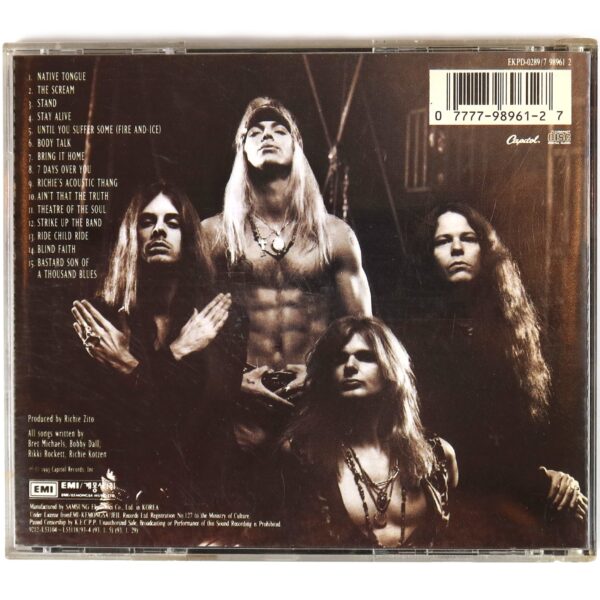 IMG_5343 Poison - Native Tongue Korean Album CD Korea