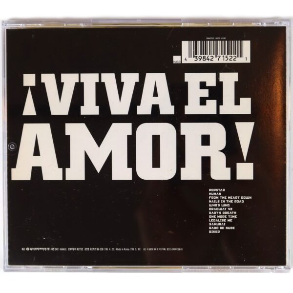 Pretenders – ¡Viva El Amor! Korean Album CD Korea