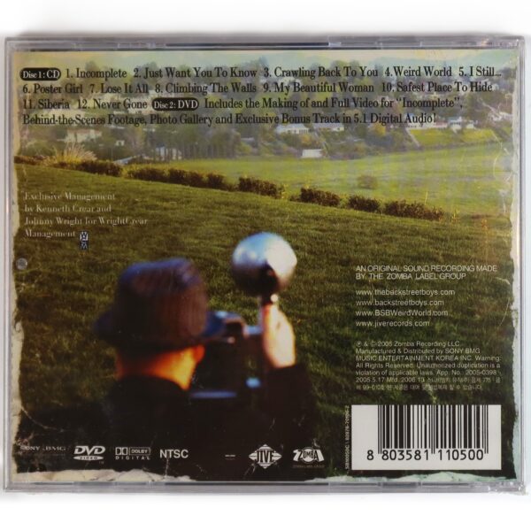 Backstreet Boys - Never Gone Album Korean Sealed CD + DVD Korea