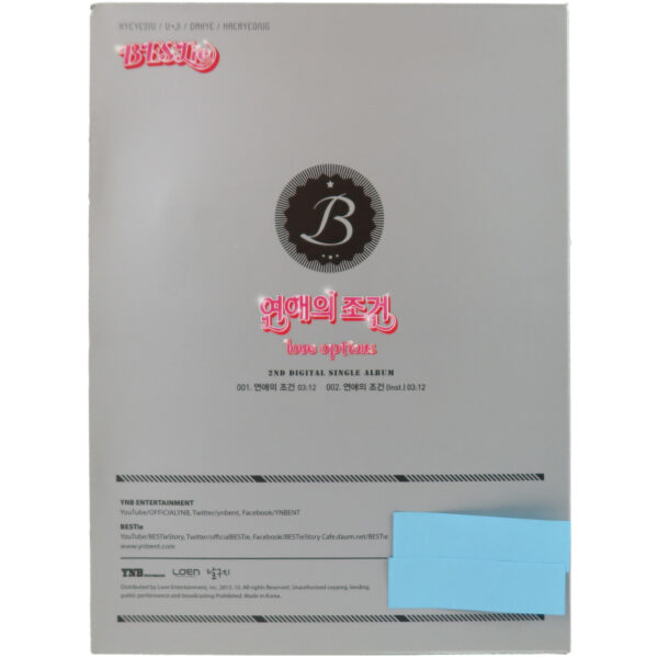 IMG_5604 Bestie - Love Options 2nd Digital Single Album Signed Promo CD 2013