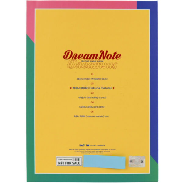 IMG_5621 DreamNote - Dream:us 2nd Single Album Signed Promo CD 2019