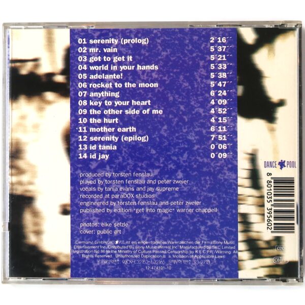 Culture Beat - Serenity Korean CD Album Korea