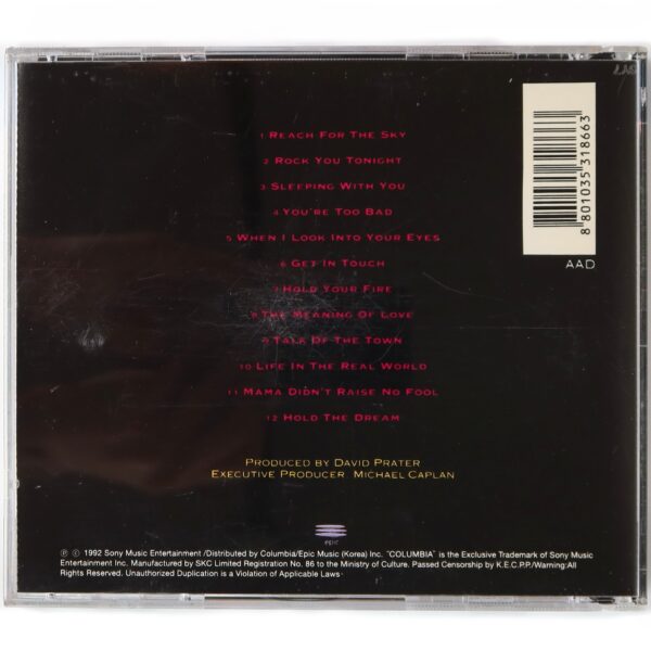 Firehouse - Hold Your Fire Album Korean CD Korea