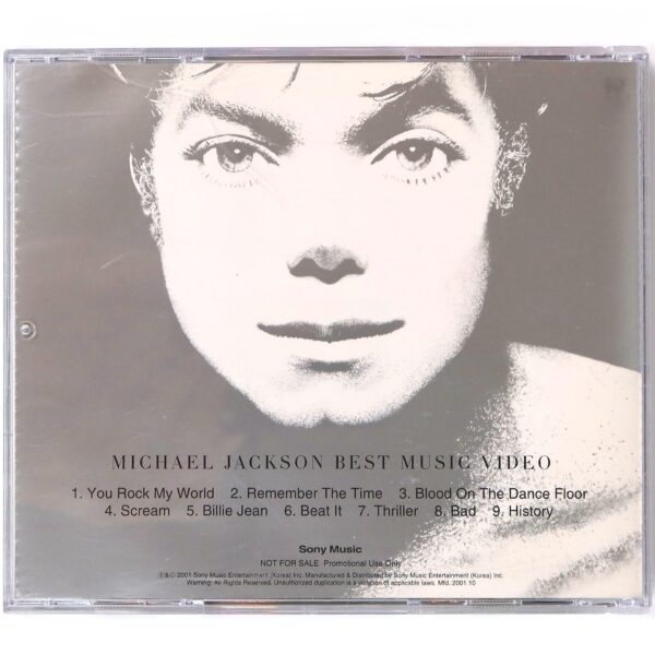 Michael Jackson - Best Music Video Korean Promo VCD Korea 2001