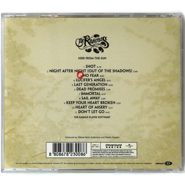 IMG_5817 The Rasmus – Hide From The Sun Album Korean Promo CD Korea