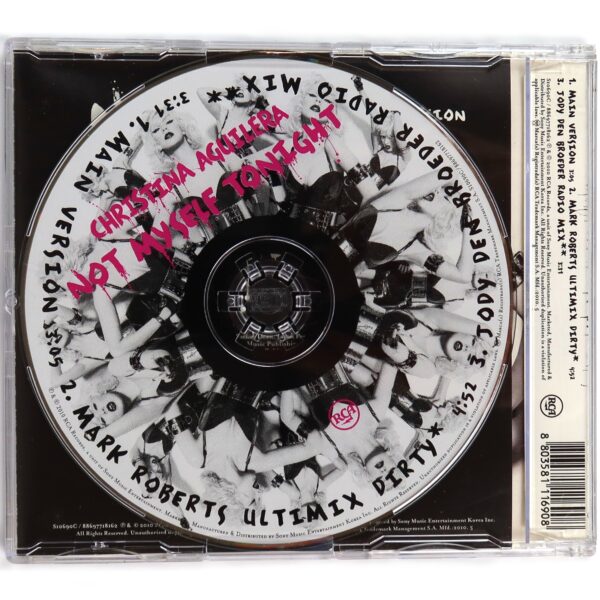 IMG_5902 Christina Aguilera – Not Myself Tonight Maxi Single Album Korean CD Korea