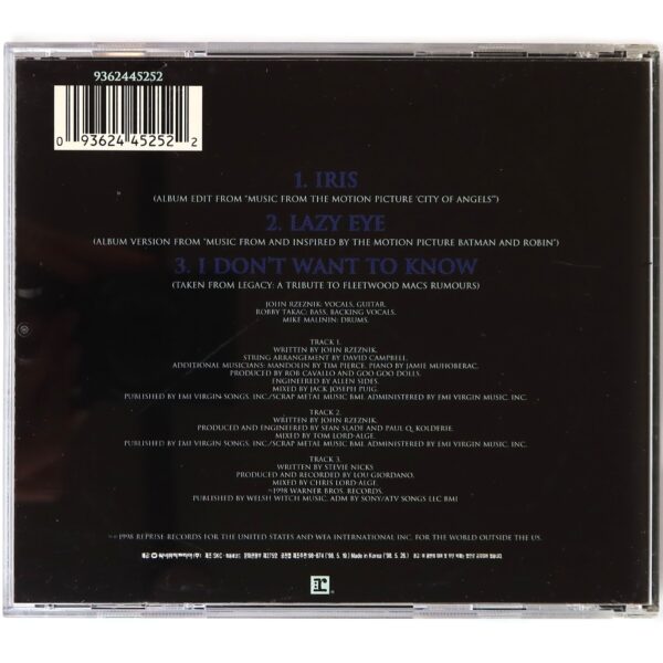Goo Goo Dolls – Iris Maxi Single Album Korean CD Korea