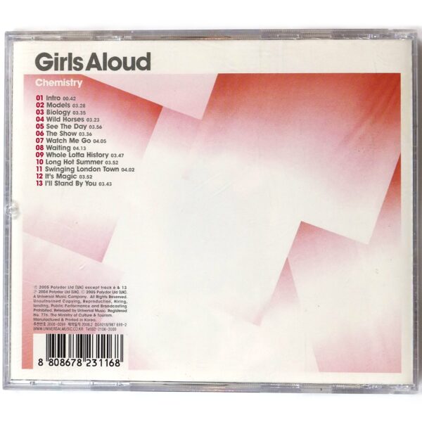 Girls Aloud - Chemistry Album Korean CD Korea Insert