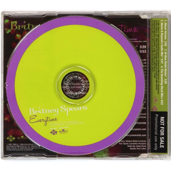 IMG_5980 Britney Spears - Everytime (Remixes) Korean Maxi Single CD Promo Korea