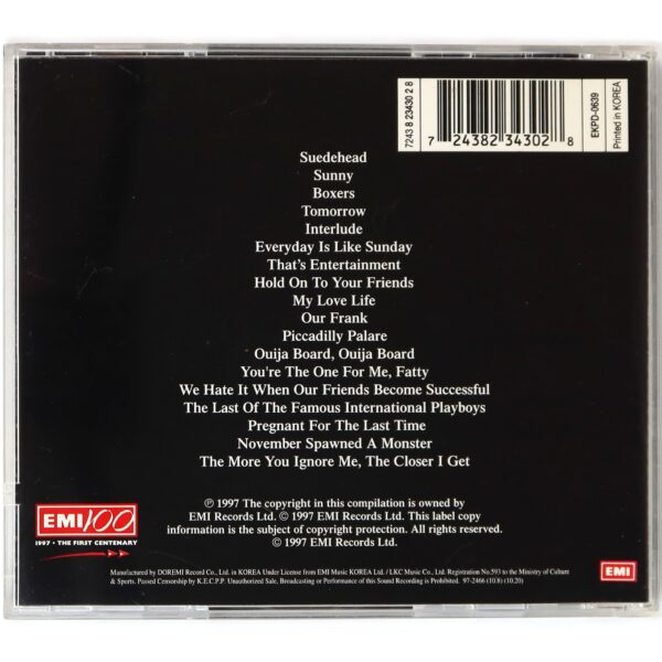 Morrissey – Suedehead - The Best Of Morrissey Album CD Korea