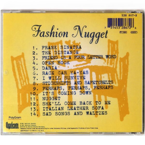Cake - Fashion Nugget Album Korean CD Korea