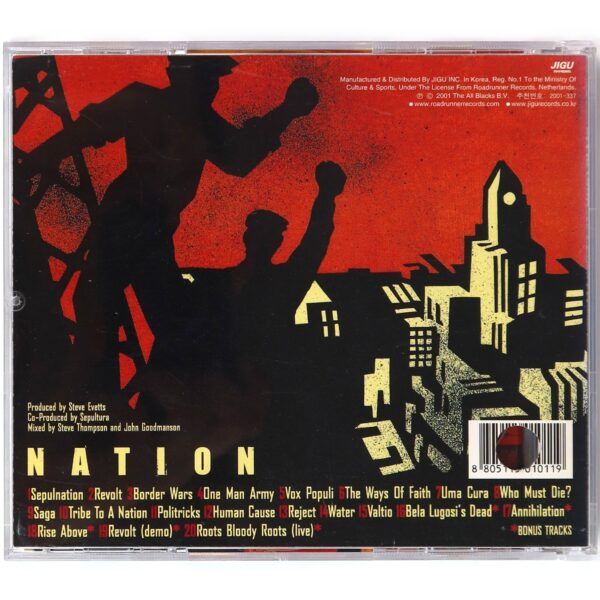 Sepultura - Nation Album Korean CD Korea