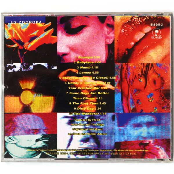IMG_6106 U2 - Zooropa Korean CD Album Korea
