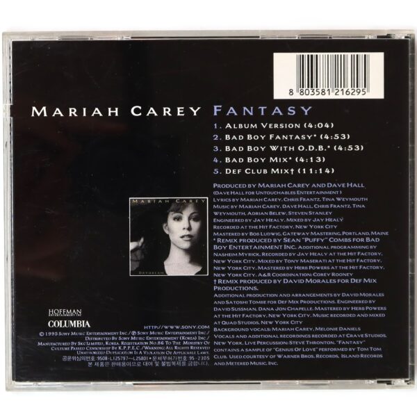 IMG_6139 Mariah Carey – Fantasy Maxi Single Album Korean CD Korea