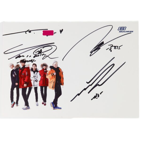 Shinee Jonghyun, Minho, Taemin Signed Skechers Mini Poster
