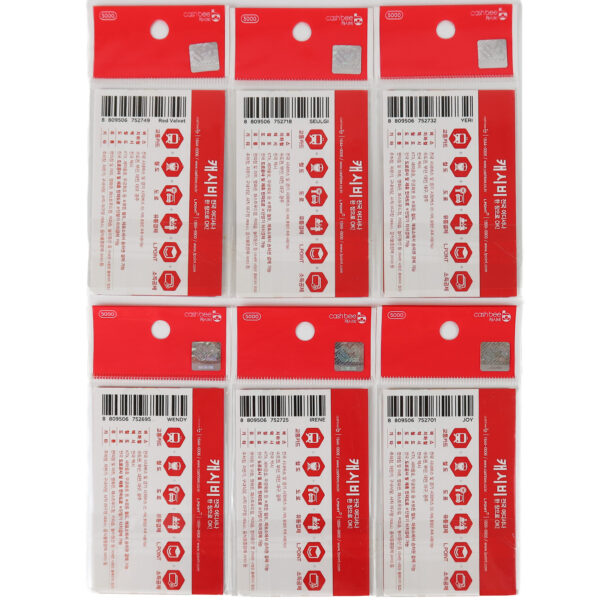 Red Velvet - Power Up All 6 Cashbee Traffic Cards Set