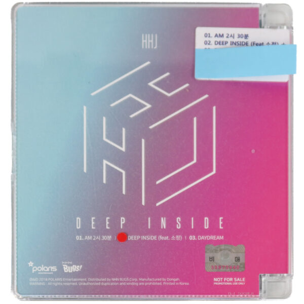 Heejun Han - Deep Inside Single Album Signed Promo CD 2018 HHJ Han Hee Jun