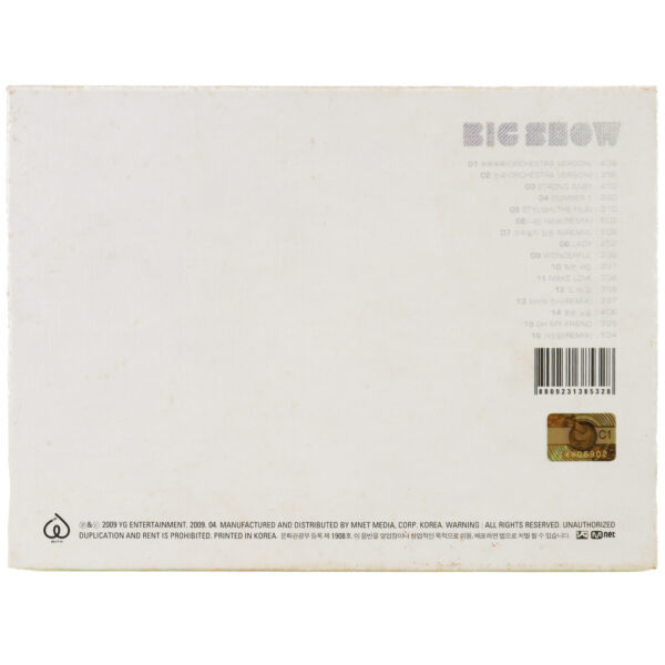 Bigbang - Big Show 2009 Live Concert Album CD [wear, read] Bigshow