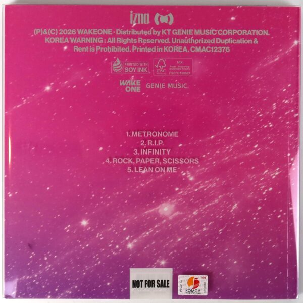 Izna - Set The Tempo [Photobook Ver.] 3rd Mini Album Signed Promo CD 2026