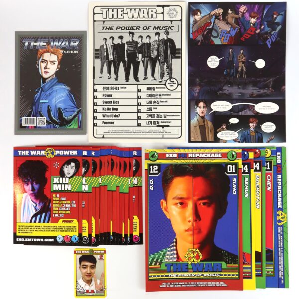 IMG_6652 Exo - The War: The Power Of Music 4th Album Repackage CD + D.O Photocard 2017
