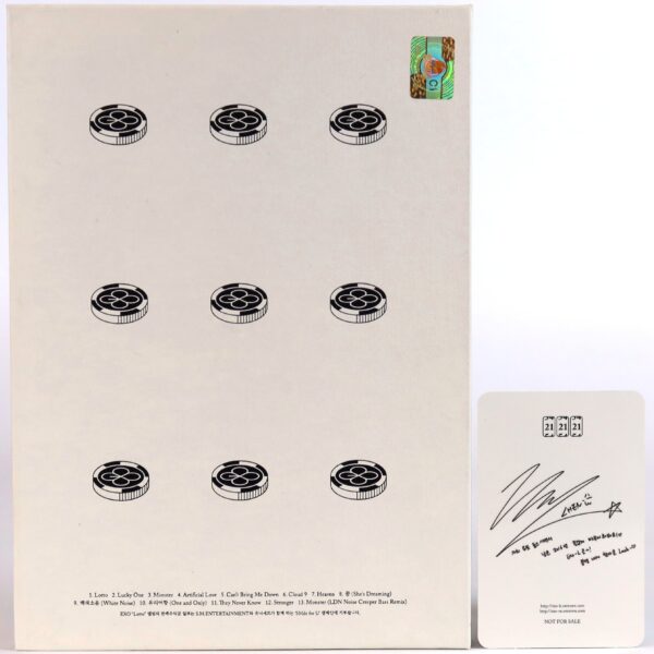 Exo - Lotto [Korean Ver.] 3rd Album CD Chen Photocard 2016
